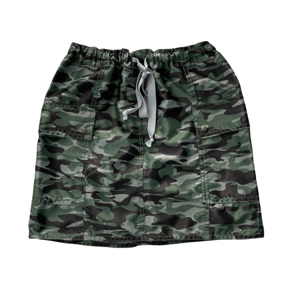 Express Camo Mini Skirt | Olive Green | Size XS